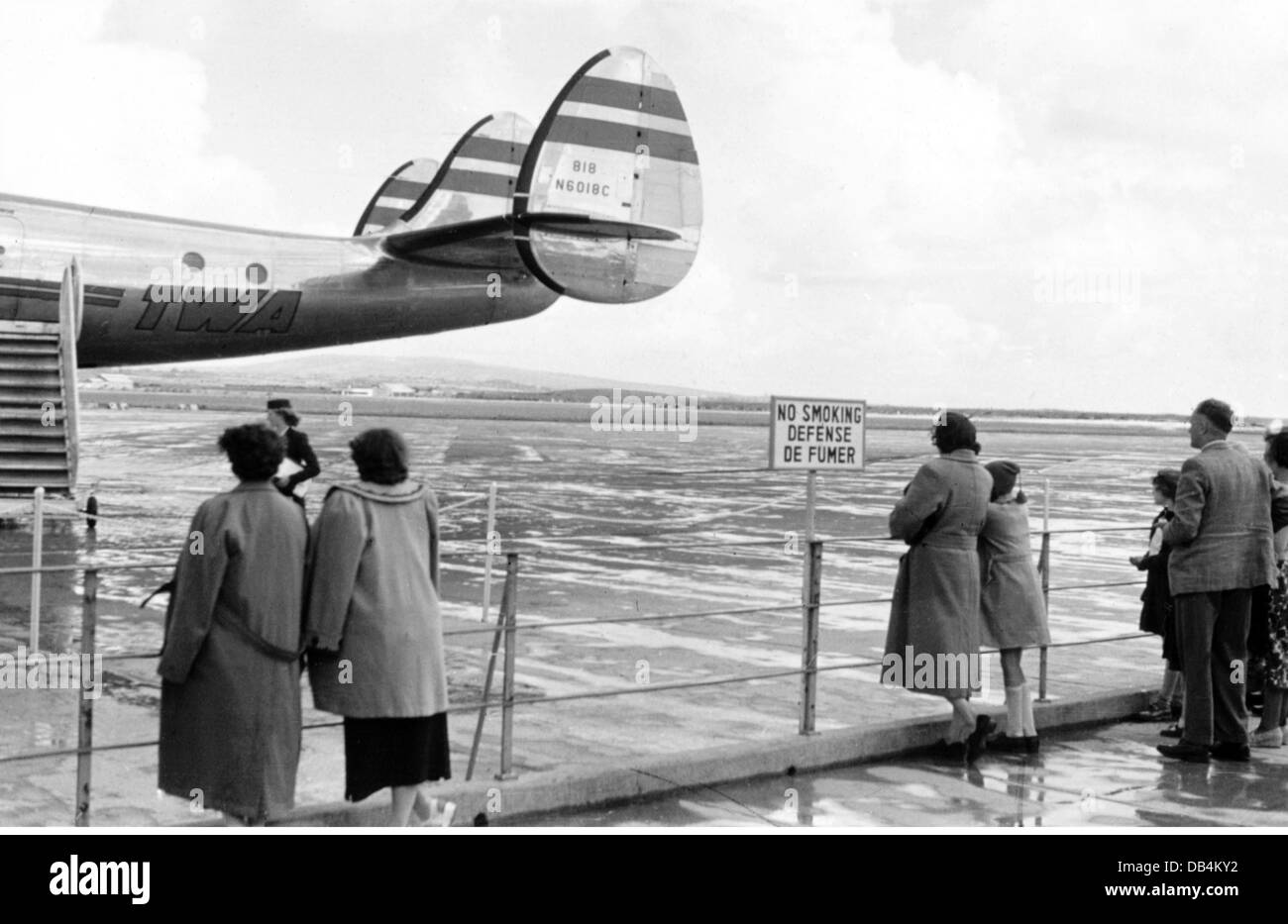 Transport / transport, aviation, aéroport, avion TWA, années 1950, droits additionnels-Clearences-non disponible Banque D'Images