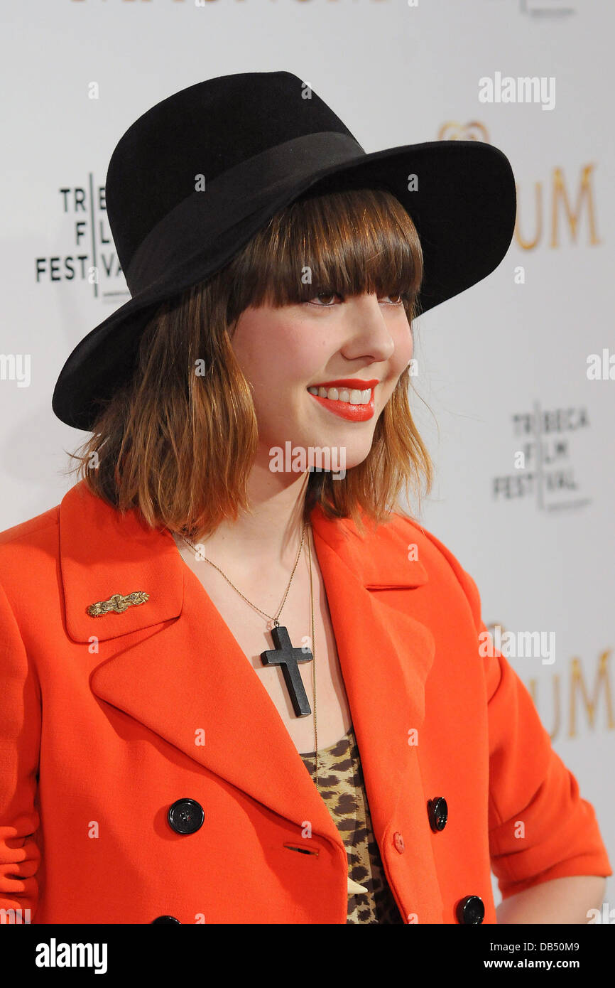 Diane Birch 2011 Tribeca Film Festival debut de Karl Lagerfeld & Rachel Bilson's film original série inspirée par la crème glacée Magnum New York City, USA - 21.04.11 Banque D'Images