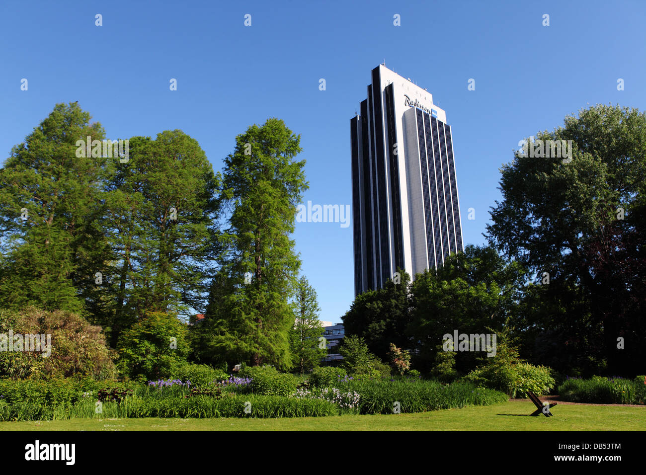 Verdure dans le Jardin botanique de Hambourg, Allemagne. Banque D'Images