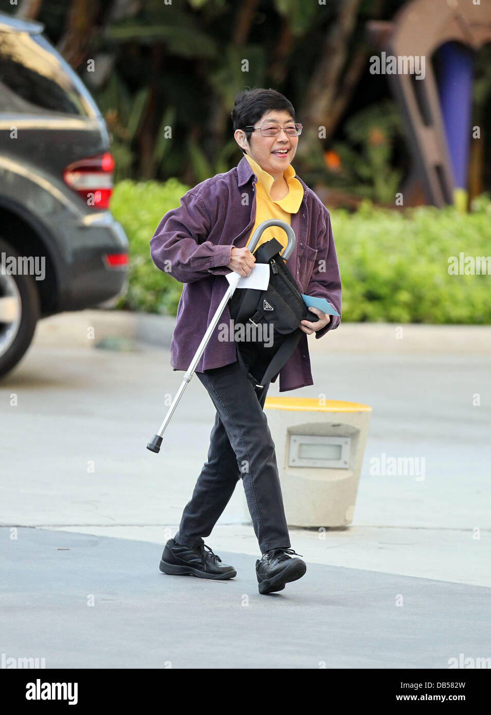 De Kultida arrive pour le jeu 5 de la 2011 finales de NBA entre les LA Lakers et le New Orleans Hornets au Staples Center de Los Angeles, Californie - 26.04.11 Banque D'Images