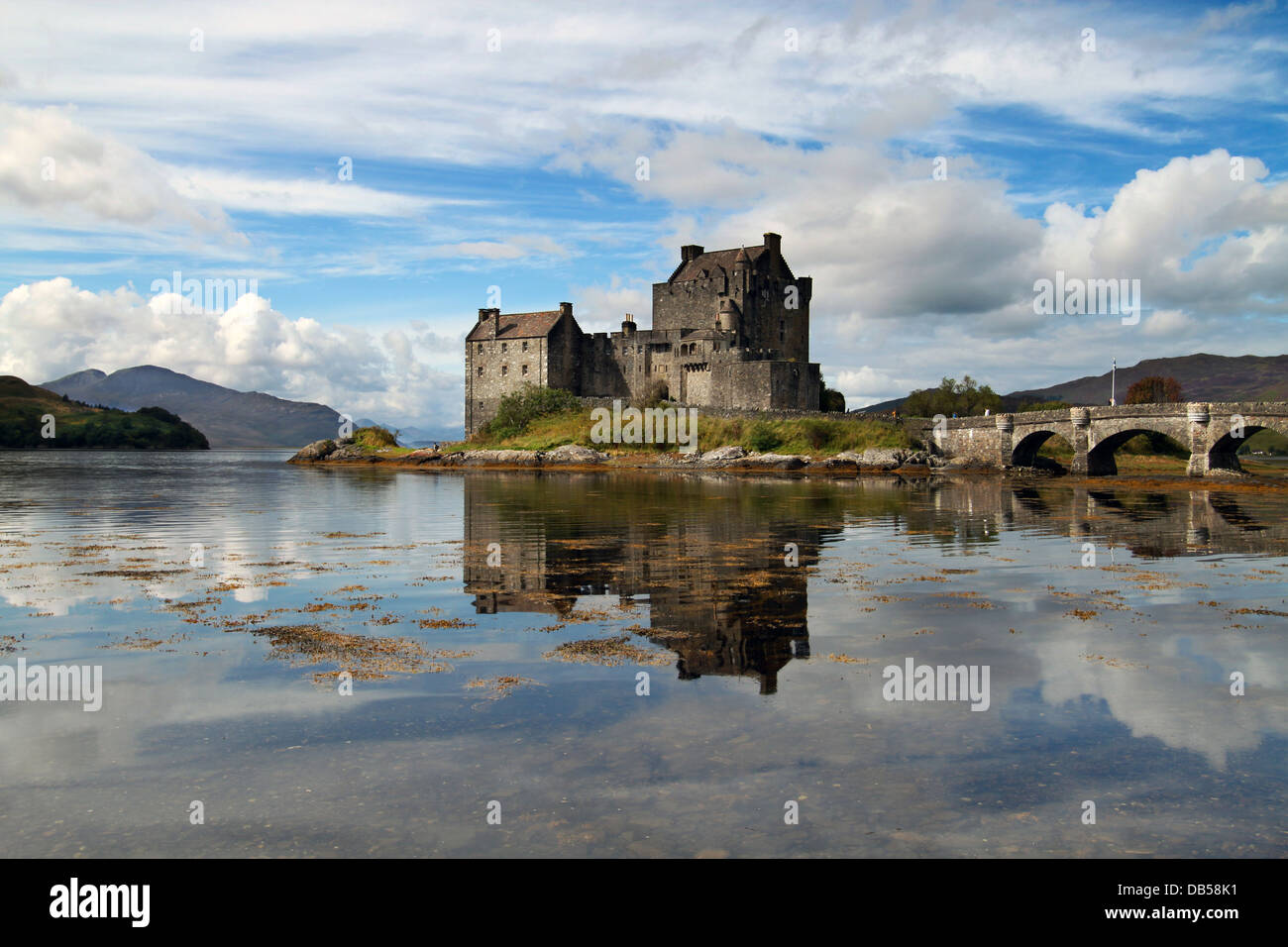 Le Château d'Eilean Donan dans les Highlands écossais Banque D'Images