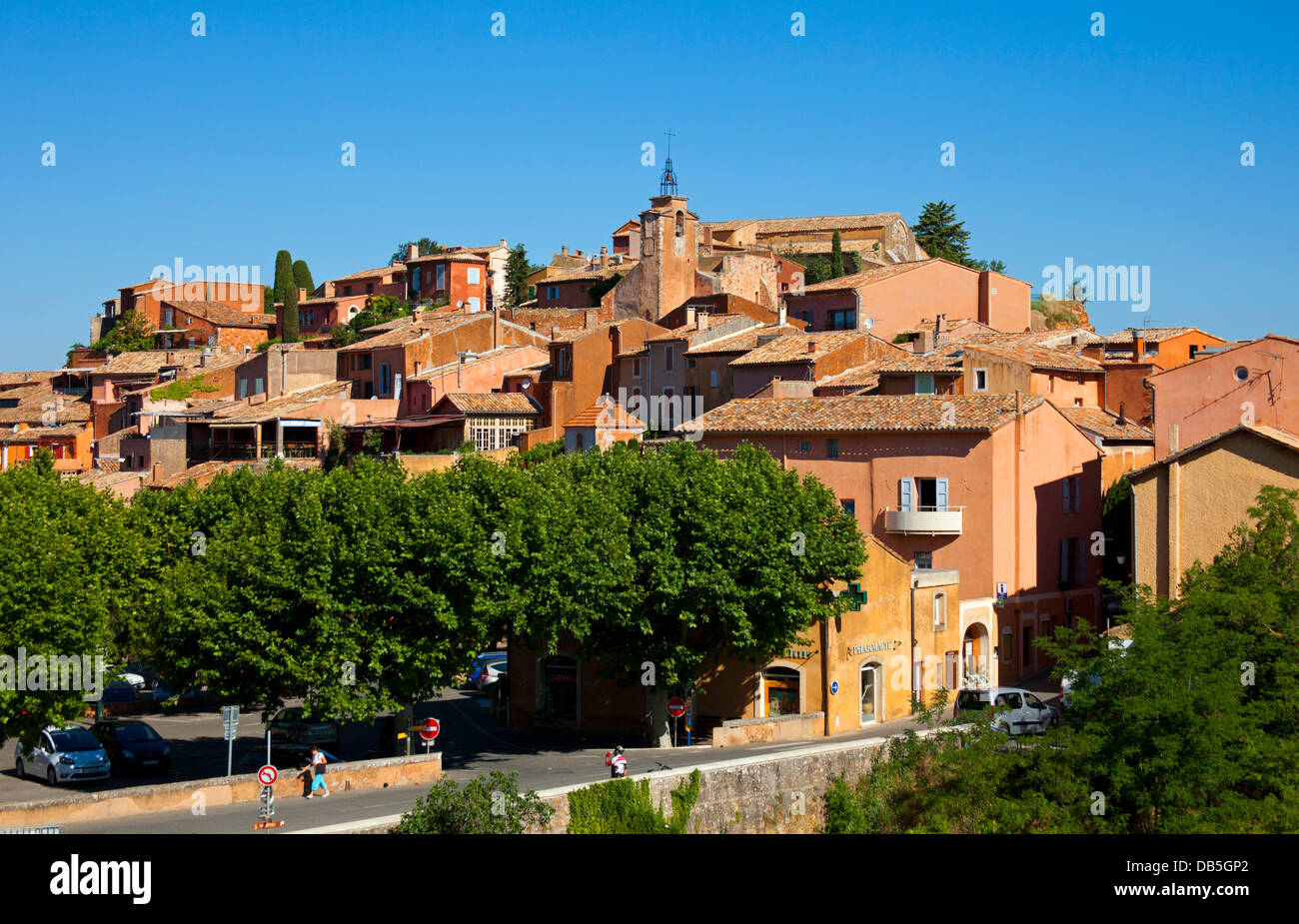 Village de Roussillon, Luberon, Provence, France, Europe Banque D'Images
