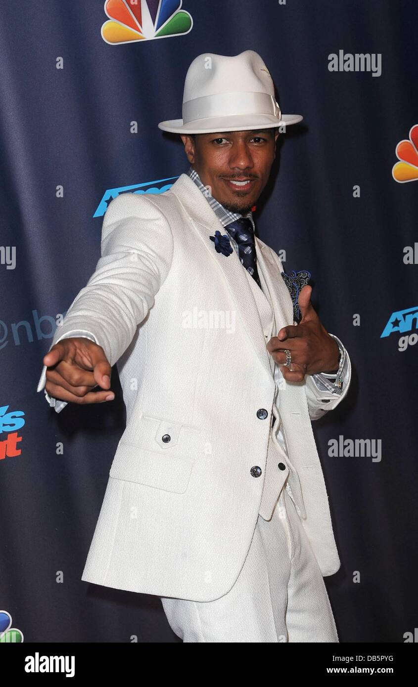 New York, NY 23 Juillet, 2013. Nick Cannon en spectateurs dans AMERICA'S GOT TALENT premier spectacle en direct, Radio City Music Hall, New York, NY 23 juillet 2013. Credit : Kristin Callahan/Everett Collection/Alamy Live News Banque D'Images