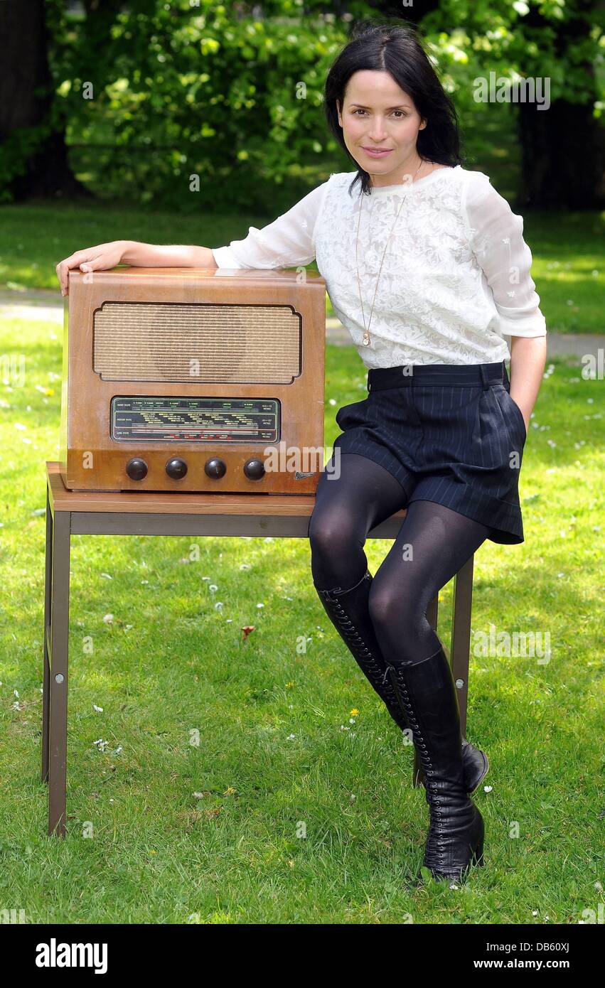 Andrea Corr de The Corrs pose à RTE pour promouvoir son prochain album solo avec un concert en studio pour 2fm gagnants concours Dublin, Irlande - 04.05.11 Banque D'Images