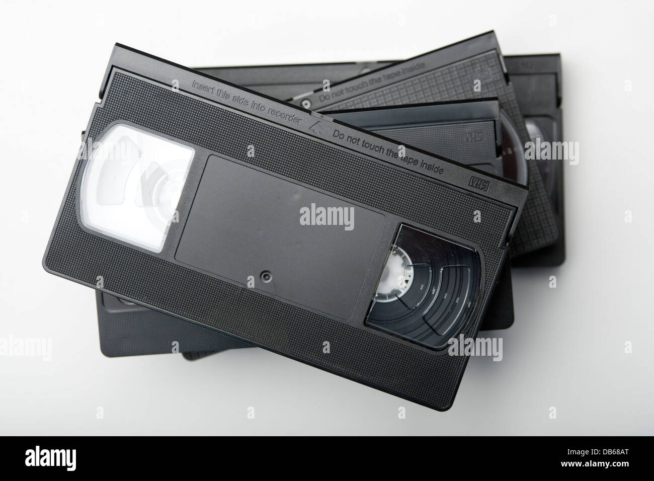 Video cassette tapes pile Banque de photographies et d’images à haute