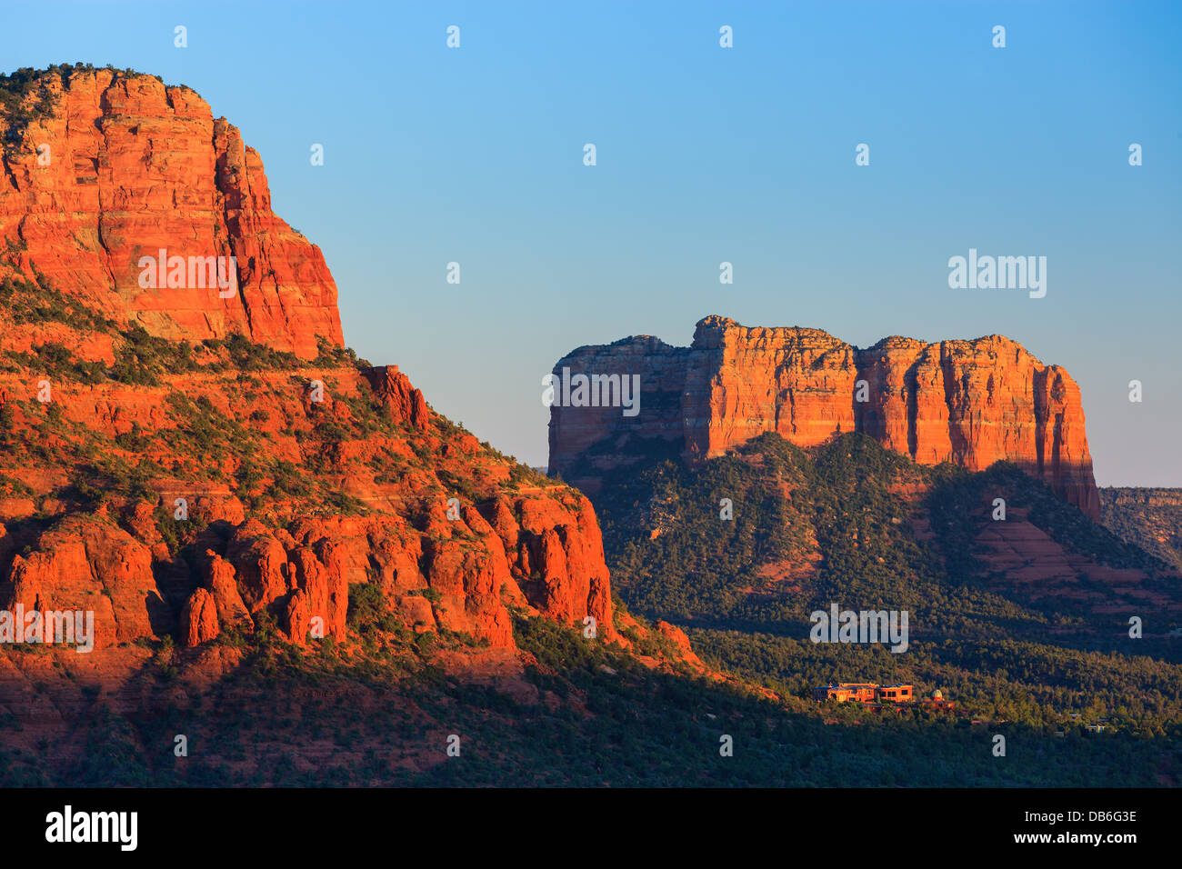 Rock formations juste en dehors de Sedona, Arizona Banque D'Images