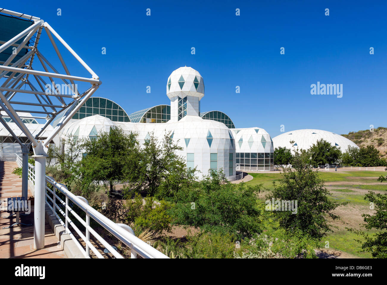Biosphere 2 Earth Systems Science Research Facility de l'Université de l'Arizona, Oracle, près de Tucson, Arizona, USA Banque D'Images
