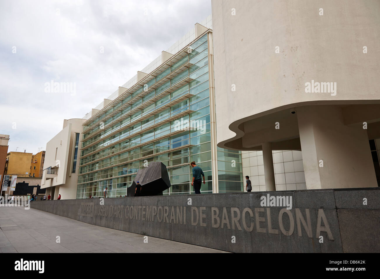 Macba Museu d'art contemporani de Barcelona La Catalogne Espagne Banque D'Images