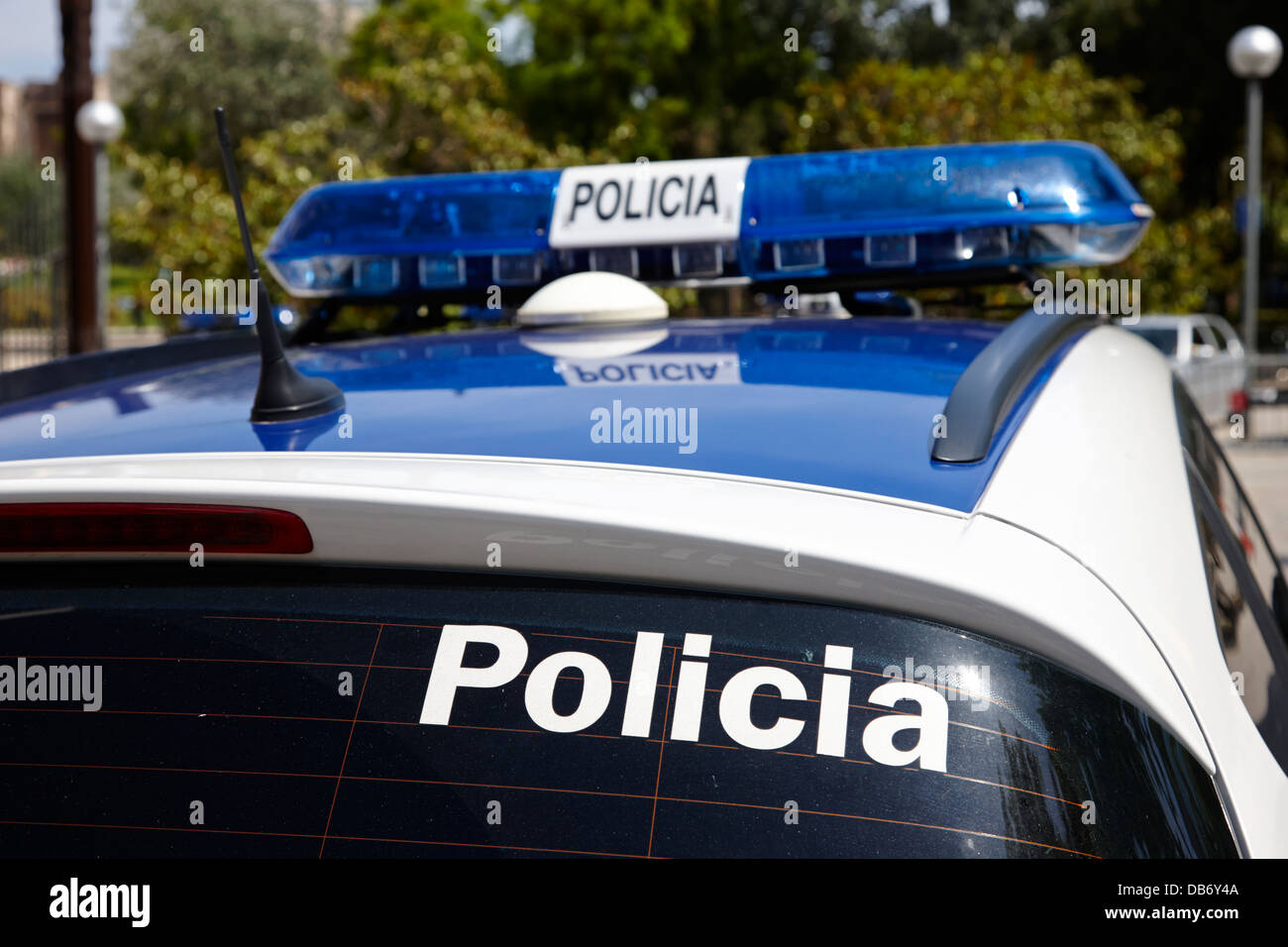 Policia guardia urbana voitures de patrouille Barcelone Catalogne Espagne Banque D'Images