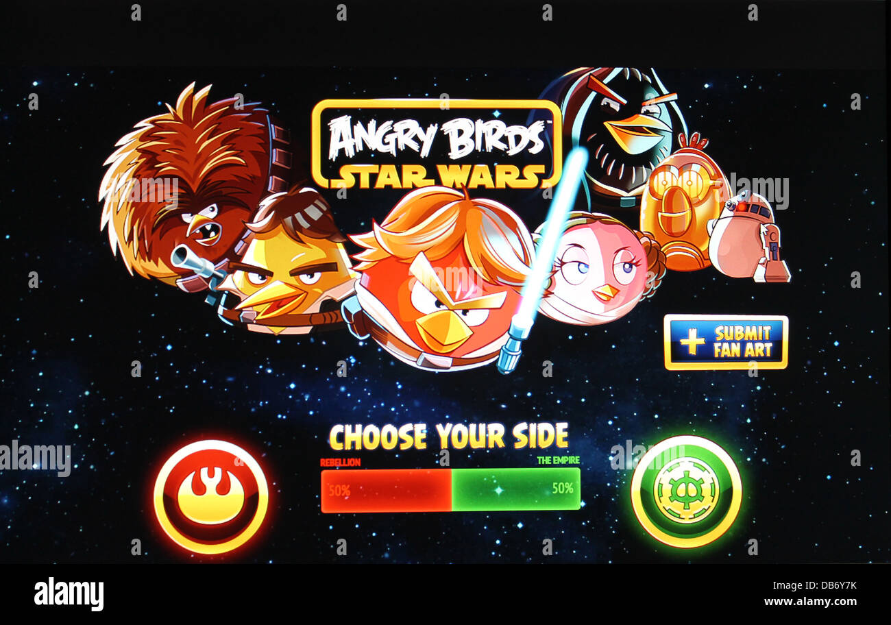 Angry Birds Star Wars Banque D'Images