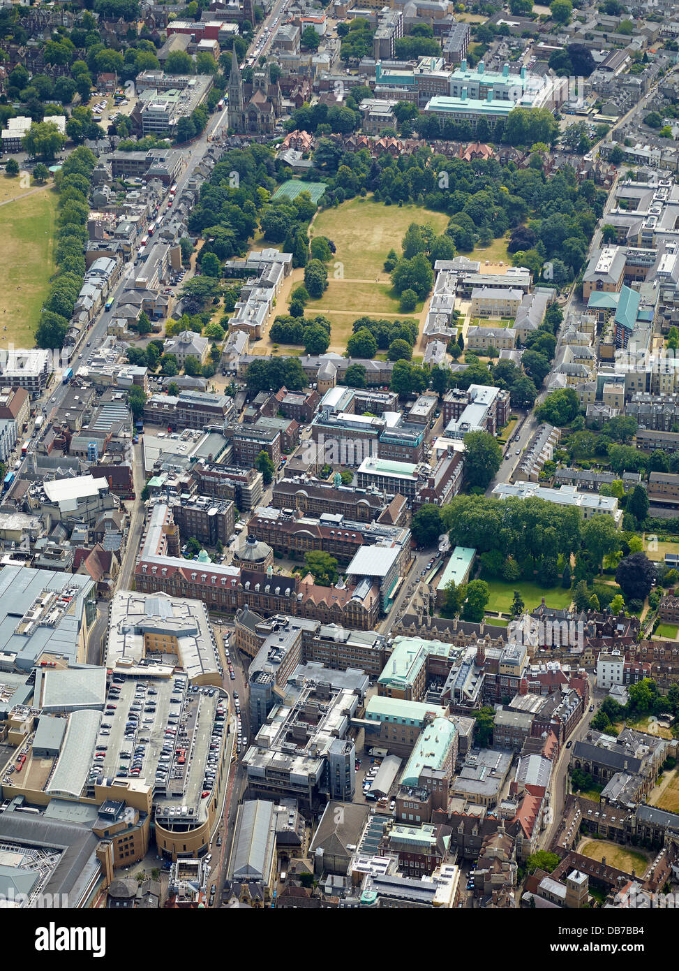 L'université de Cambridge, la grande ville d'Angleterre, de l'air, Angleterre du Sud-Est, Royaume-Uni Banque D'Images