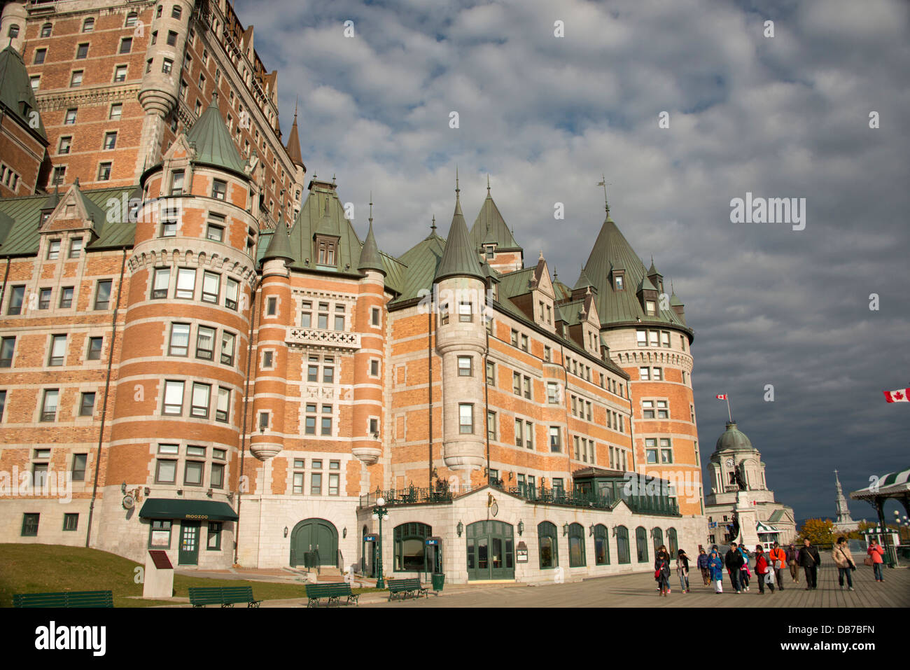 Canada, Québec, Québec. Le Château Frontenac. Hôtel historique construit en 1892 pour le chemin de fer Canadien Pacifique. Banque D'Images