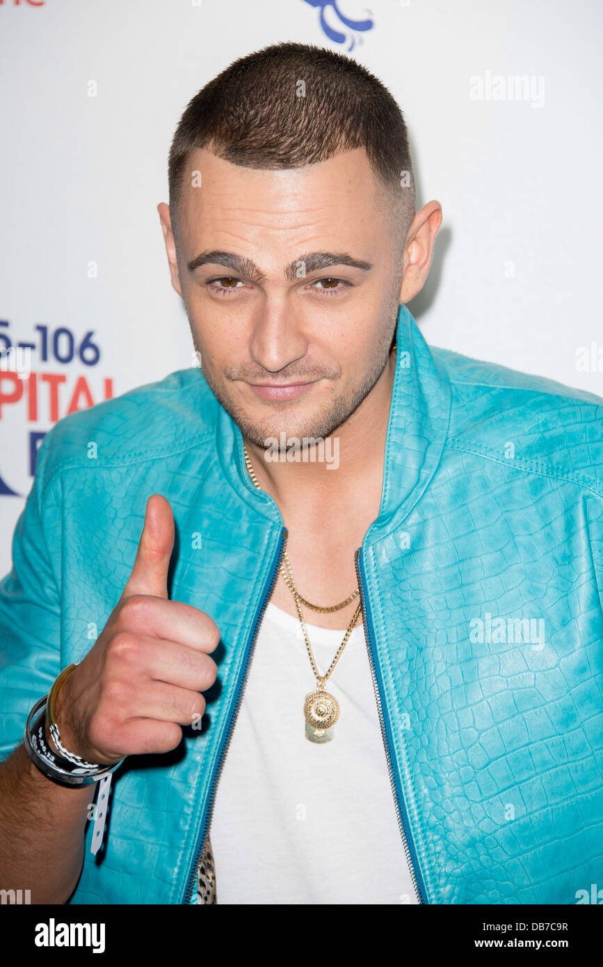 Charlie Brown arrive pour la balle, Capital FM Summertime au stade de Wembley, Londres, dimanche, Juin. 9, 2013. Banque D'Images