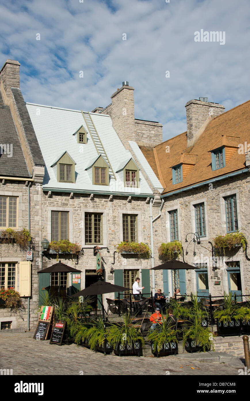 Canada, Québec, Québec. La basse-ville historique (Basse Ville) Domaine du Vieux Québec, Place Royale. L'UNESCO Banque D'Images