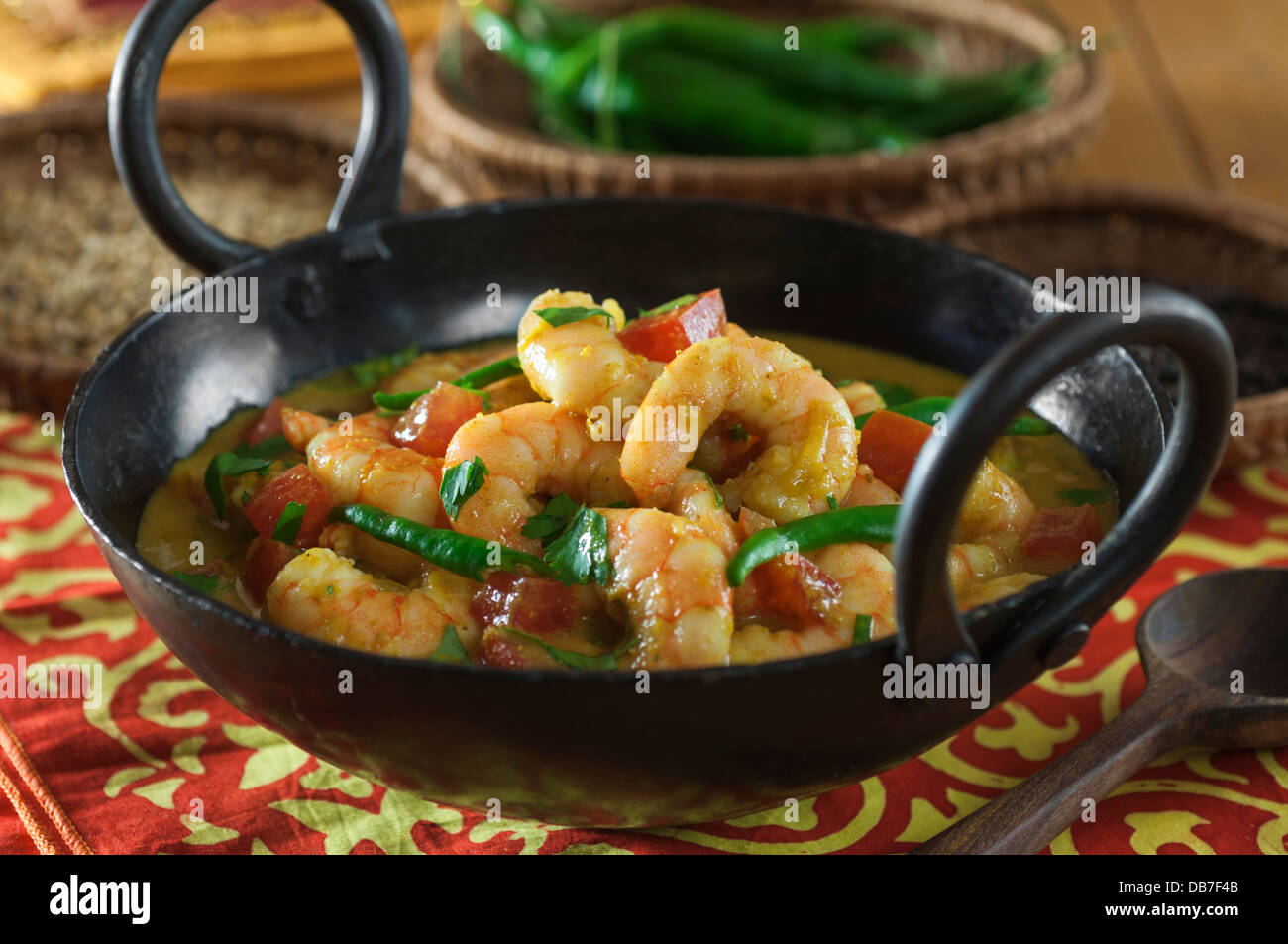 Crevette Caldinho de Goa. Curry de crevettes Goa Banque D'Images