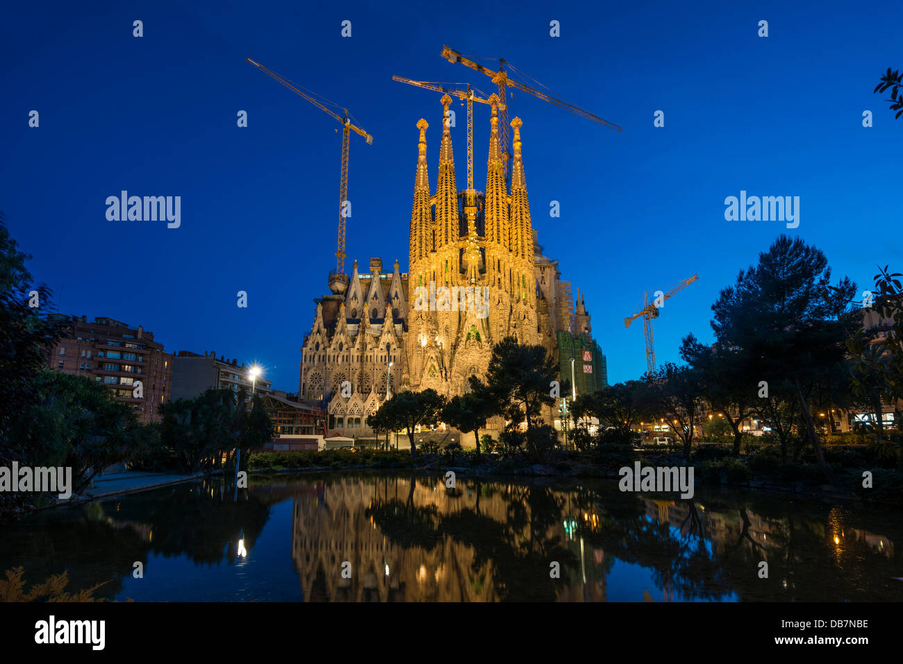 Sagrada Familia, l'architecte Antonio Gaudi Banque D'Images