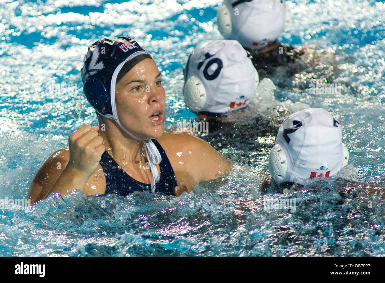 La 13e Championnats du monde de natation Fina tenu dans le Foro Italico Natation complexe. Banque D'Images