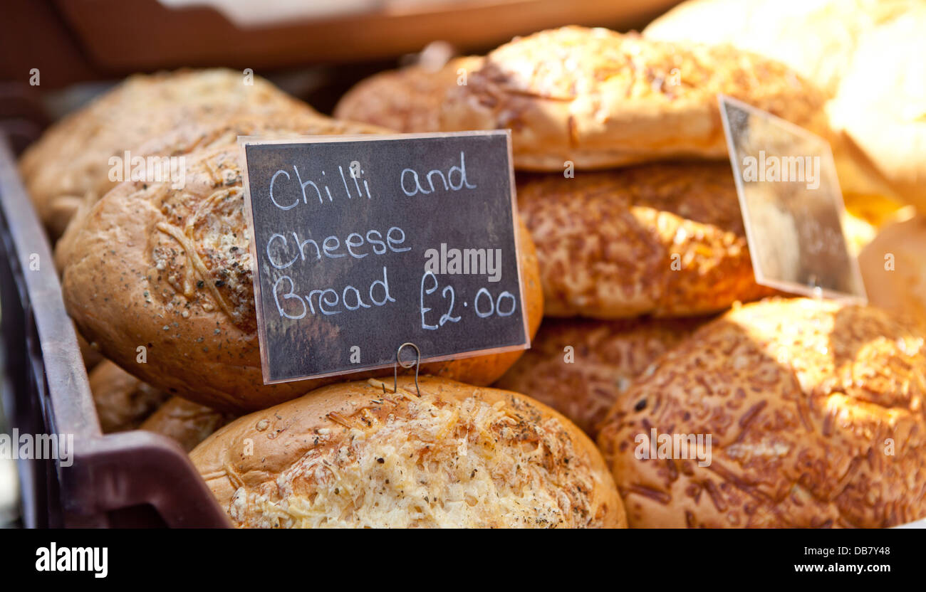 Panier de pain à un festival alimentaire Banque D'Images