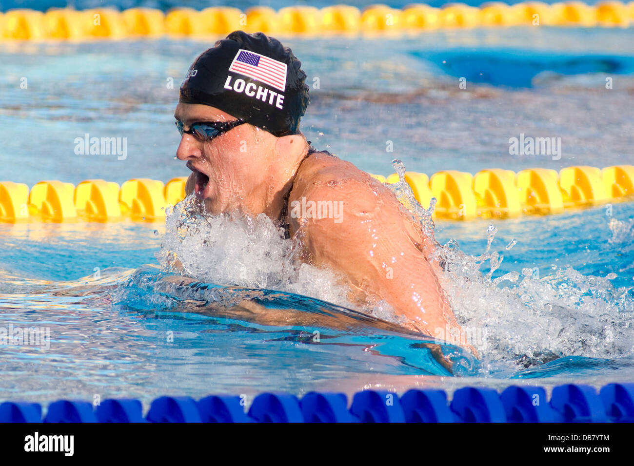 La 13e Championnats du monde de natation Fina tenu dans le Foro Italico Natation complexe. Banque D'Images