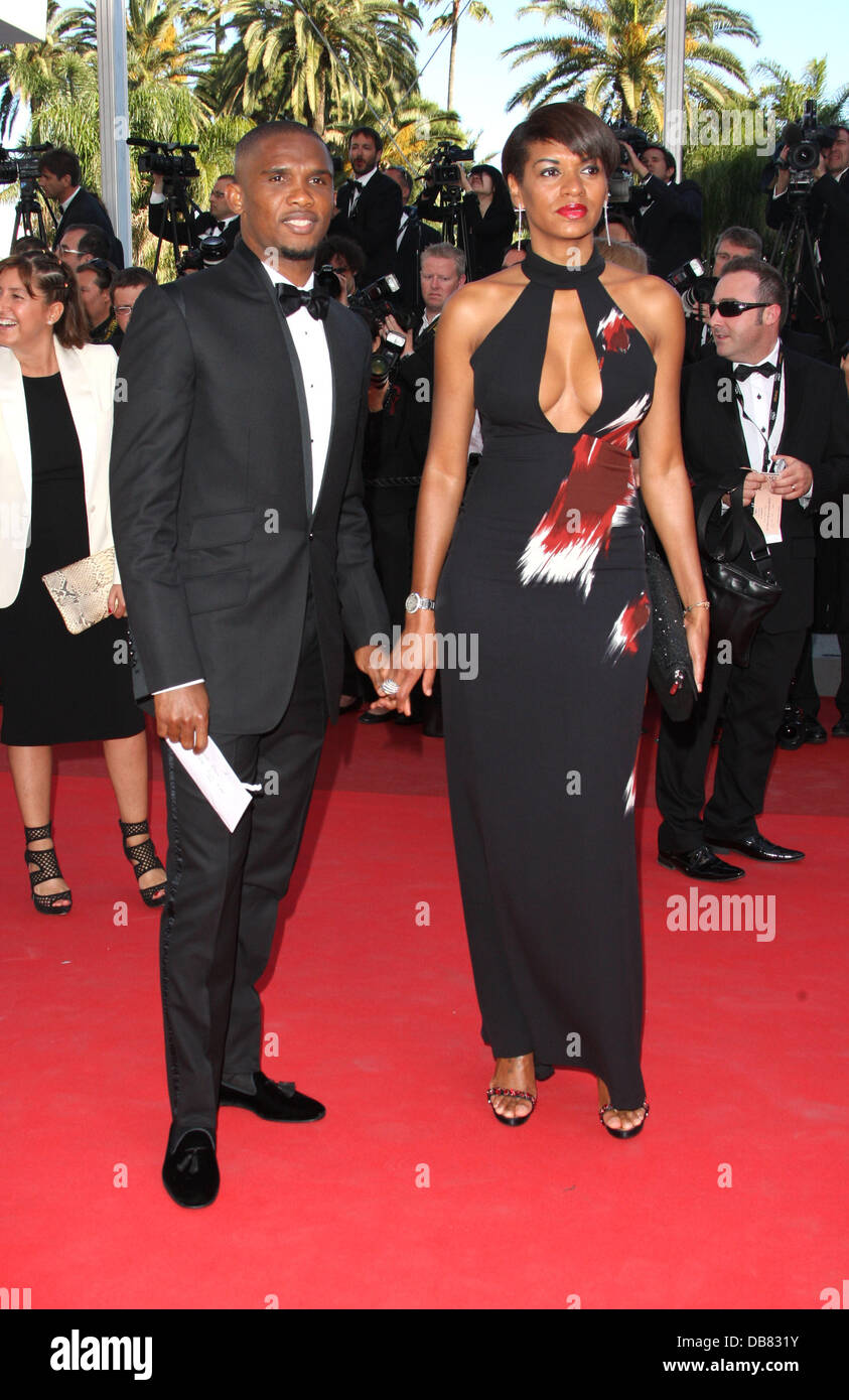 Samuel Eto'o et Georgette Eto'o 2011 Cannes International Film Festival - Jour 6 - l'arbre de vie - Premiere Cannes, France - 16.05.11 Banque D'Images
