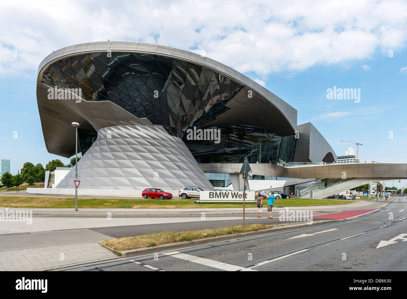 BMW Welt Munich, Bavière, Allemagne Banque D'Images