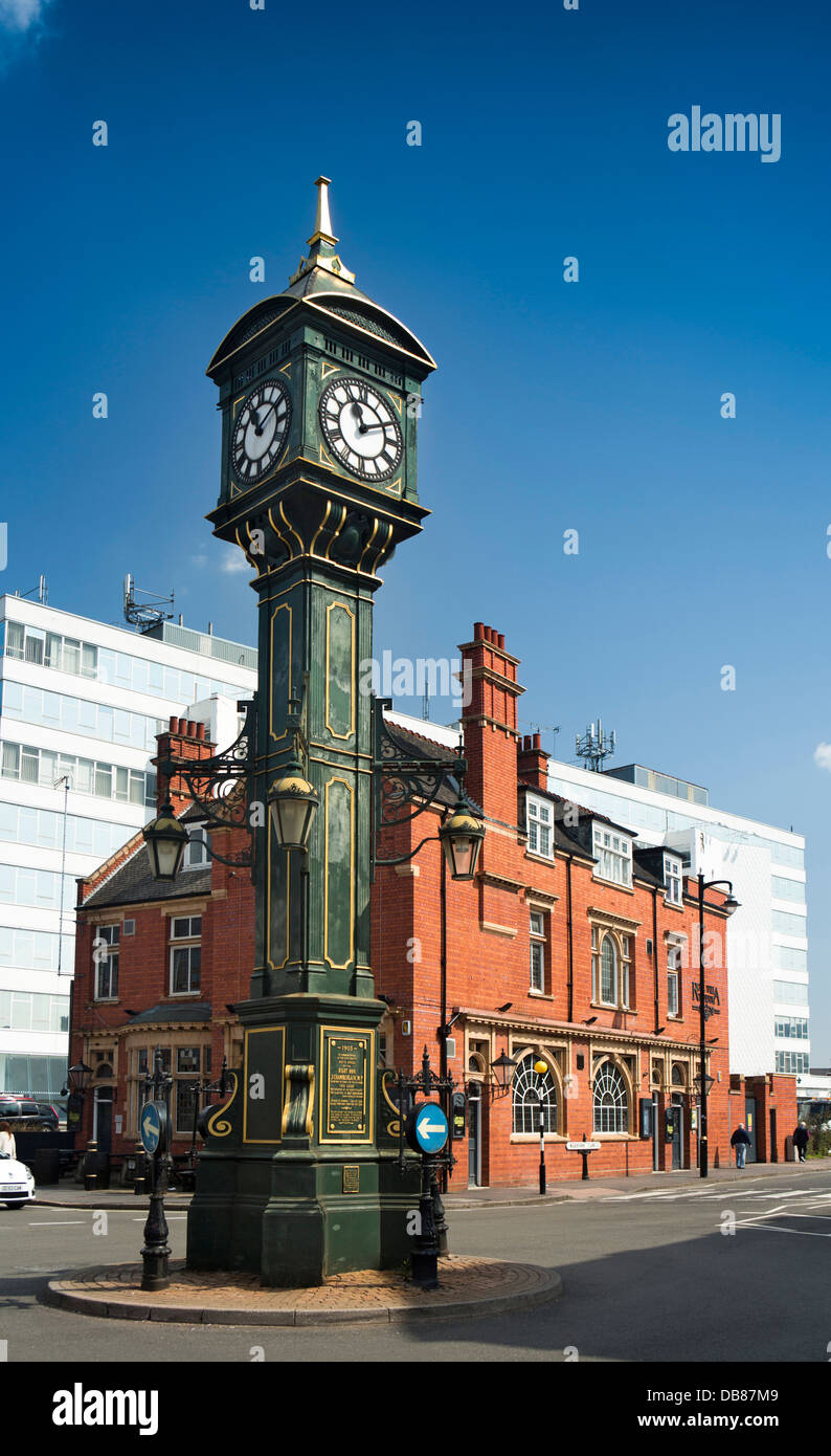 Royaume-uni, Angleterre, Birmingham, Quartier des bijoutiers, le 1903 Chamberlain Réveil érigé à la mémoire du MP Banque D'Images