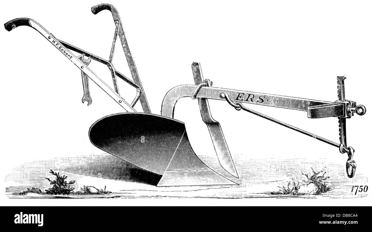 agriculture, dispositifs, charrue, charrue de la société H. F. Eckert, Berlin, gravure en bois, 2e moitié 19e siècle, appareils, appareils, machines agricoles, machines agricoles, machines agricoles, machines agricoles, techniques, technologie, technologies, labour, tilly, exploitation arable, agriculture, agriculture, dispositifs, dispositif, charrue, charrue, charrues, historique, historique, historique, droits additionnels-non disponible Banque D'Images