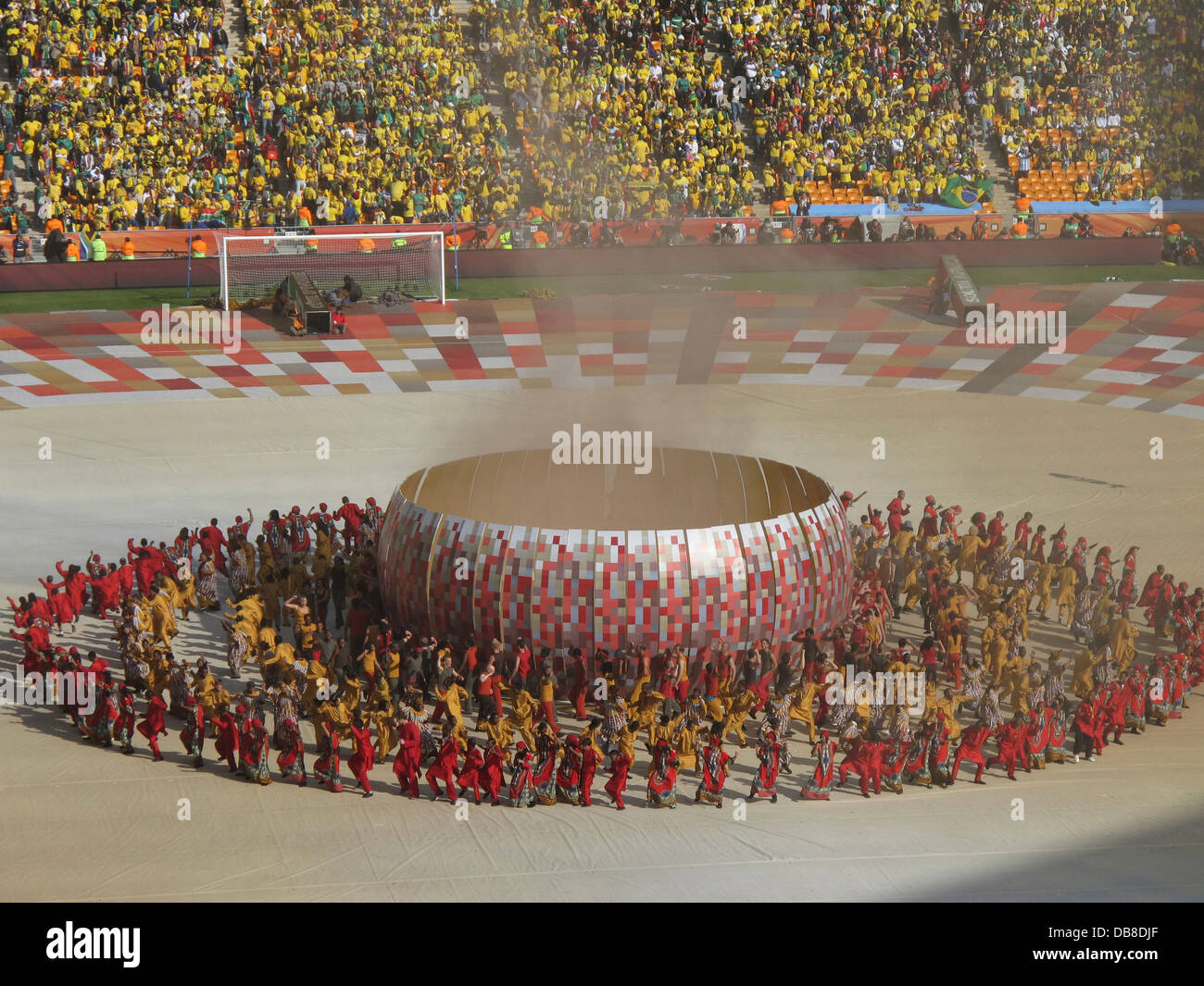 Cérémonie d ouverture au Soccer City, à Soweto, de la Coupe du Monde de football FIFA 2010 en Afrique du Sud Banque D'Images
