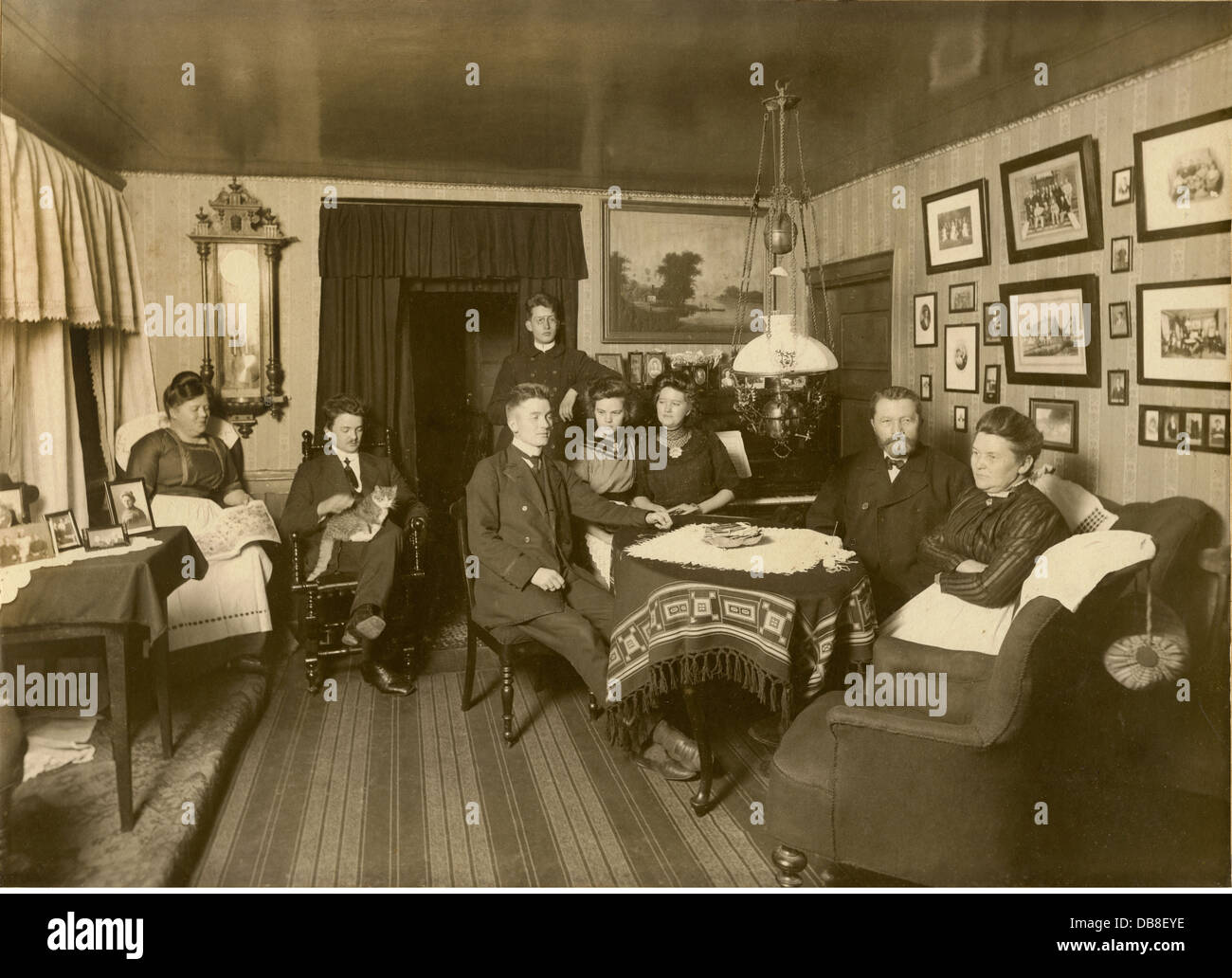 Personnes, famille, regroupement familial, convention des parents, Allemagne, vers 1909, droits additionnels-Clearences-non disponible Banque D'Images