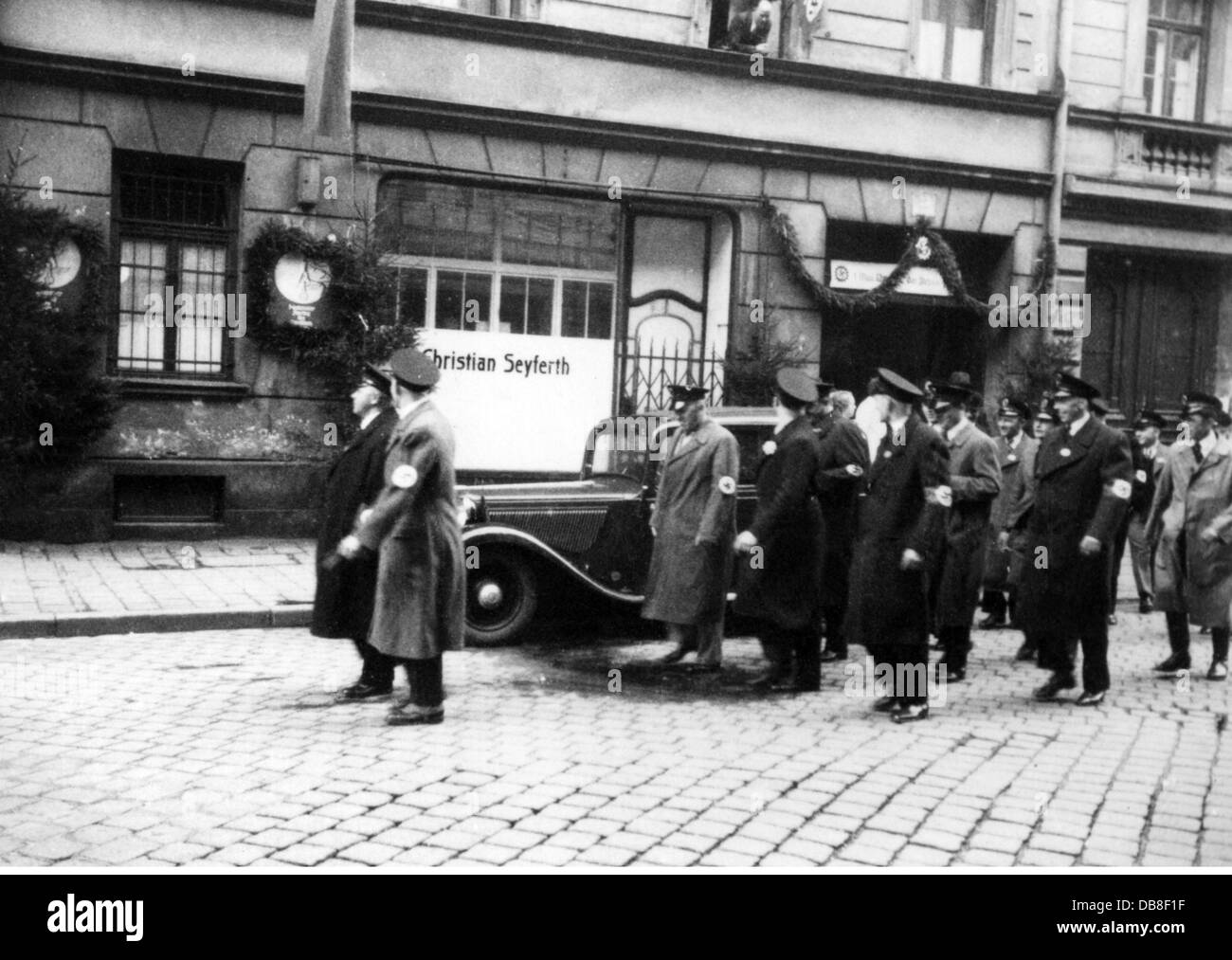 Nazisme / National socialisme, vacances, Fête du travail, personnel du grossiste de produits de viande et de saucisse Christian Seyferth, Munich, milieu, années 1930, droits additionnels-Clearences-non disponible Banque D'Images