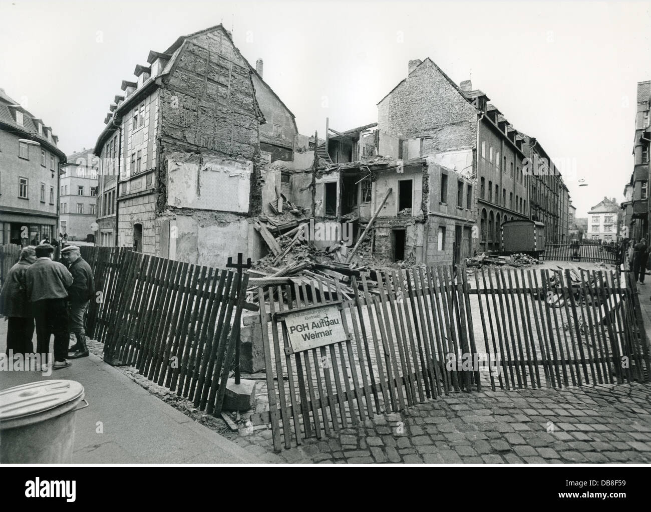 Géographie / Voyage, Allemagne, Allemagne de l'est, Weimar, vieille ville caduque, décembre 1989, droits supplémentaires-Clearences-non disponible Banque D'Images