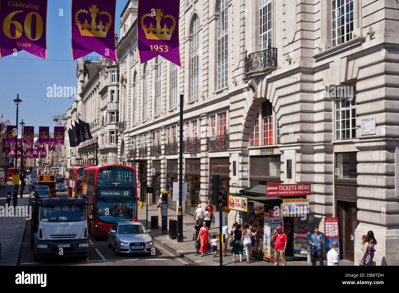 Piccadilly, Londres, Angleterre Banque D'Images