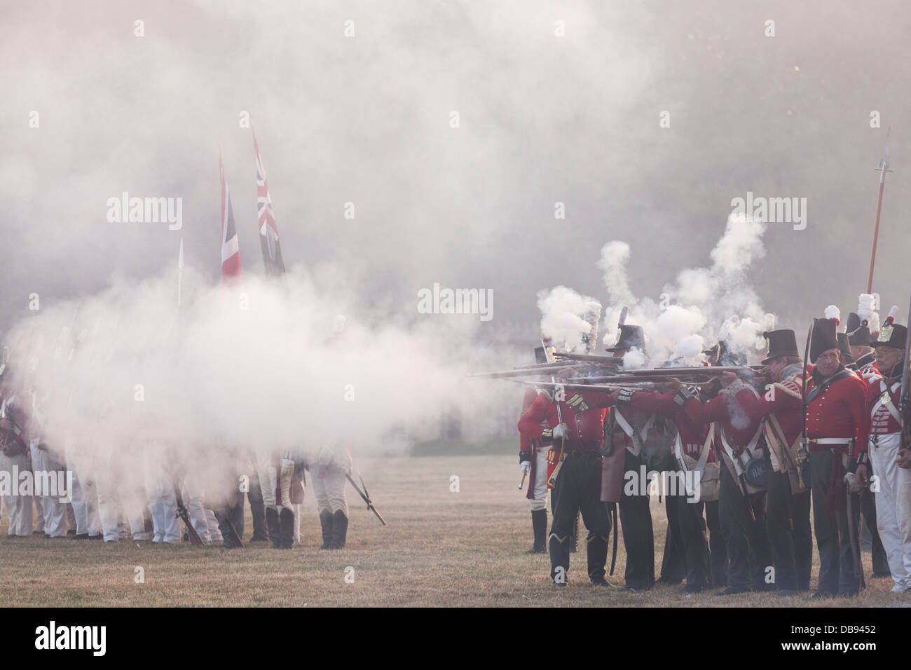 Canada, Ontario, Niagara-on-the-Lake, parc historique national de Fort George, 1812 re-enactment Banque D'Images