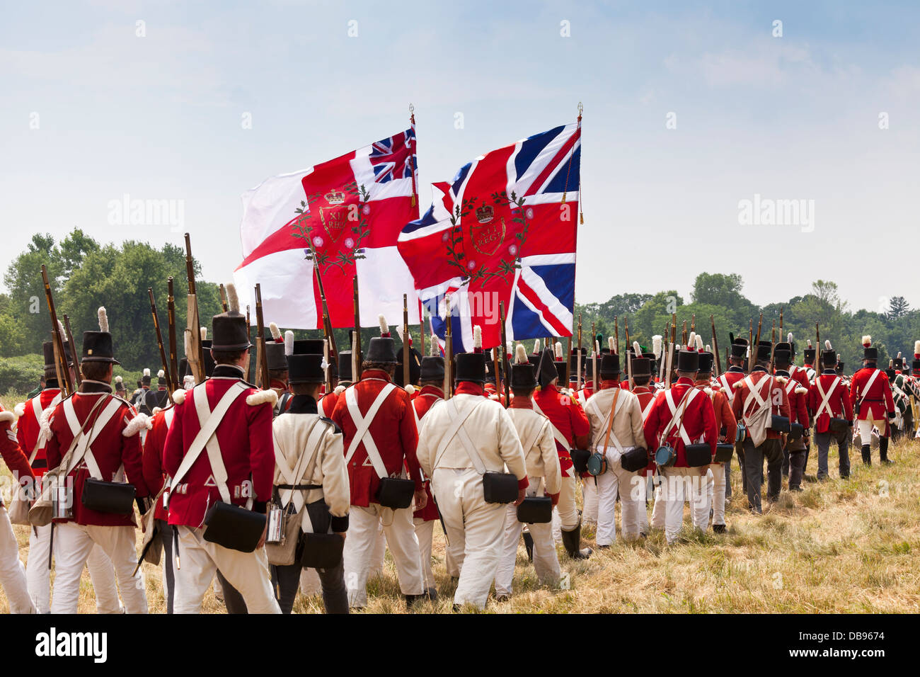 Canada, Ontario, Niagara-on-the-Lake, parc historique national de Fort George, 1812 re-enactment Banque D'Images