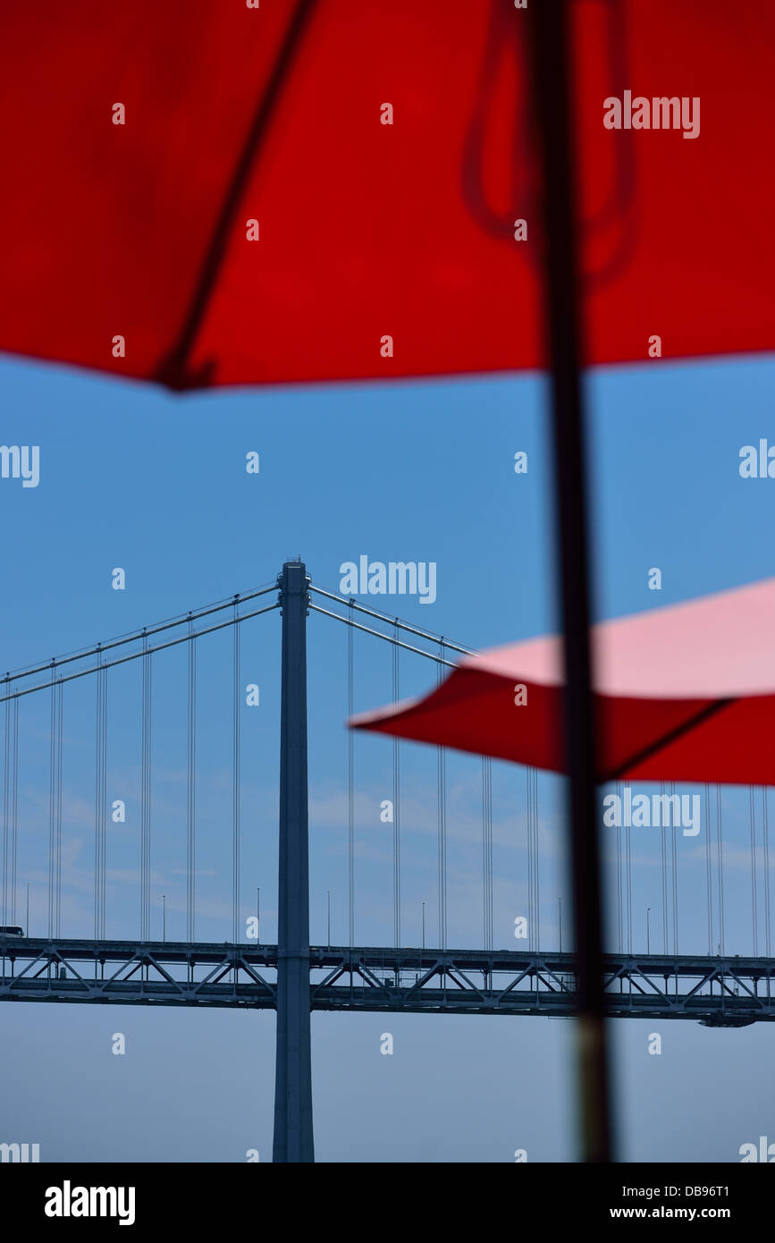 Le Bay Bridge, San Francisco, CA Banque D'Images