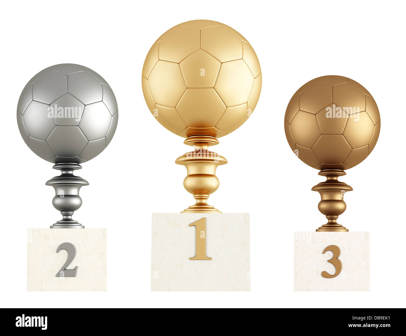 Podium de football Banque d'images détourées - Alamy