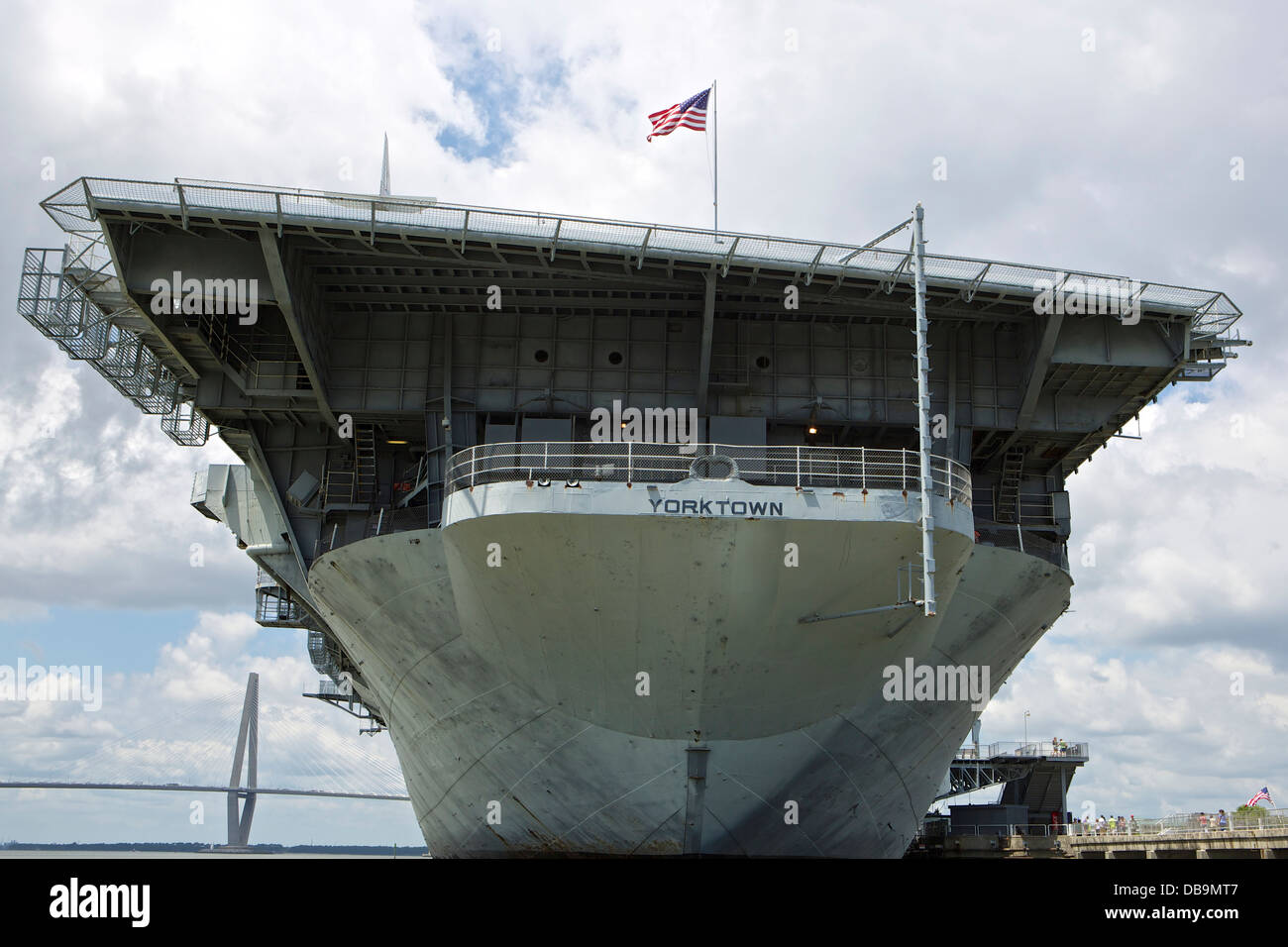 Stern, de l'USS Yorktown Banque D'Images