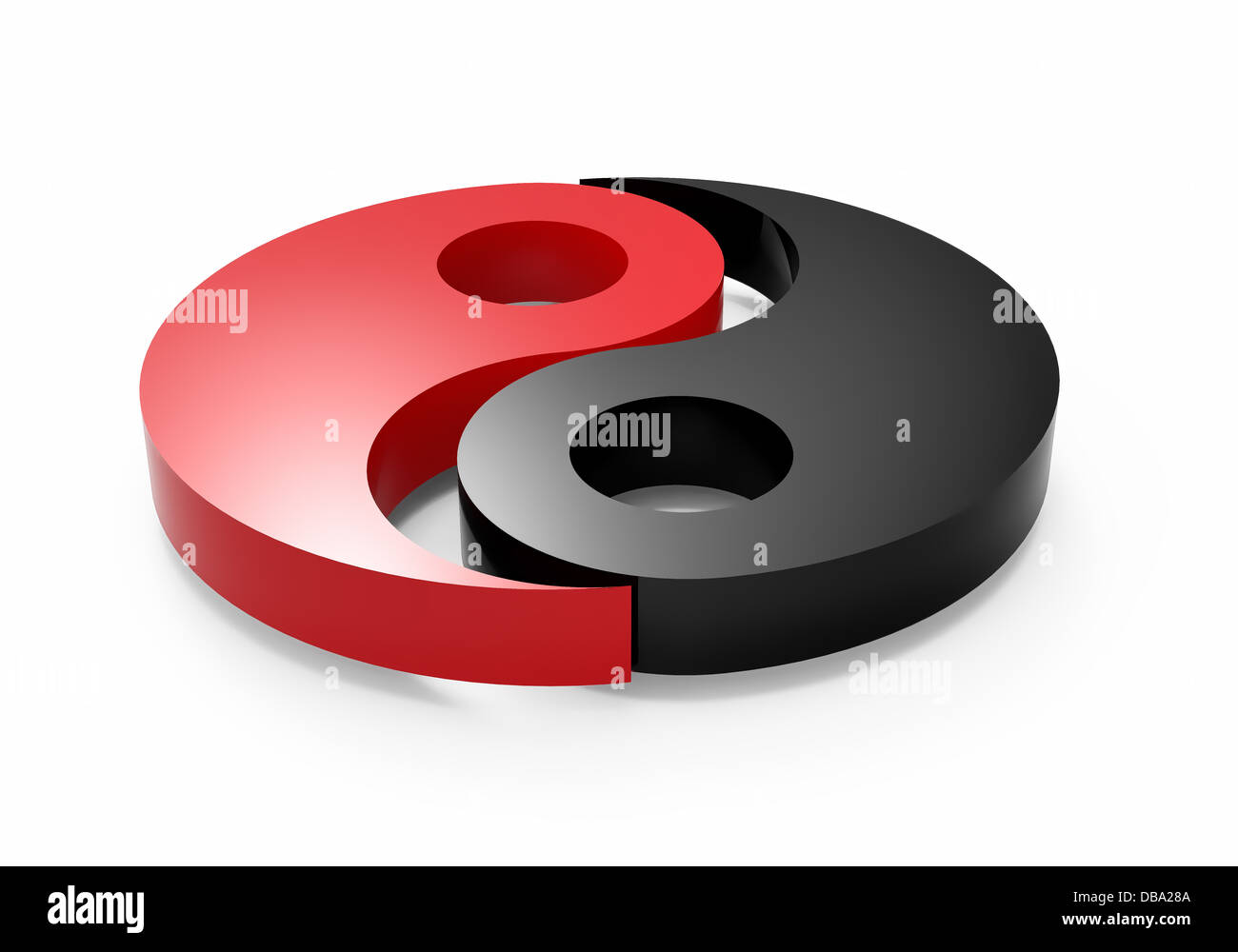Illustration du concept du yin et yang Banque D'Images
