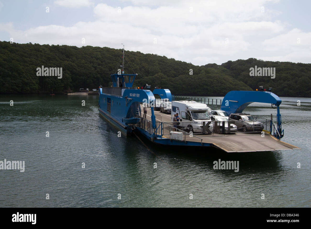 Pont flottant King Ferry Harry Harry le roi du Pont Transbordeur ferry chaîne des véhicules Banque D'Images