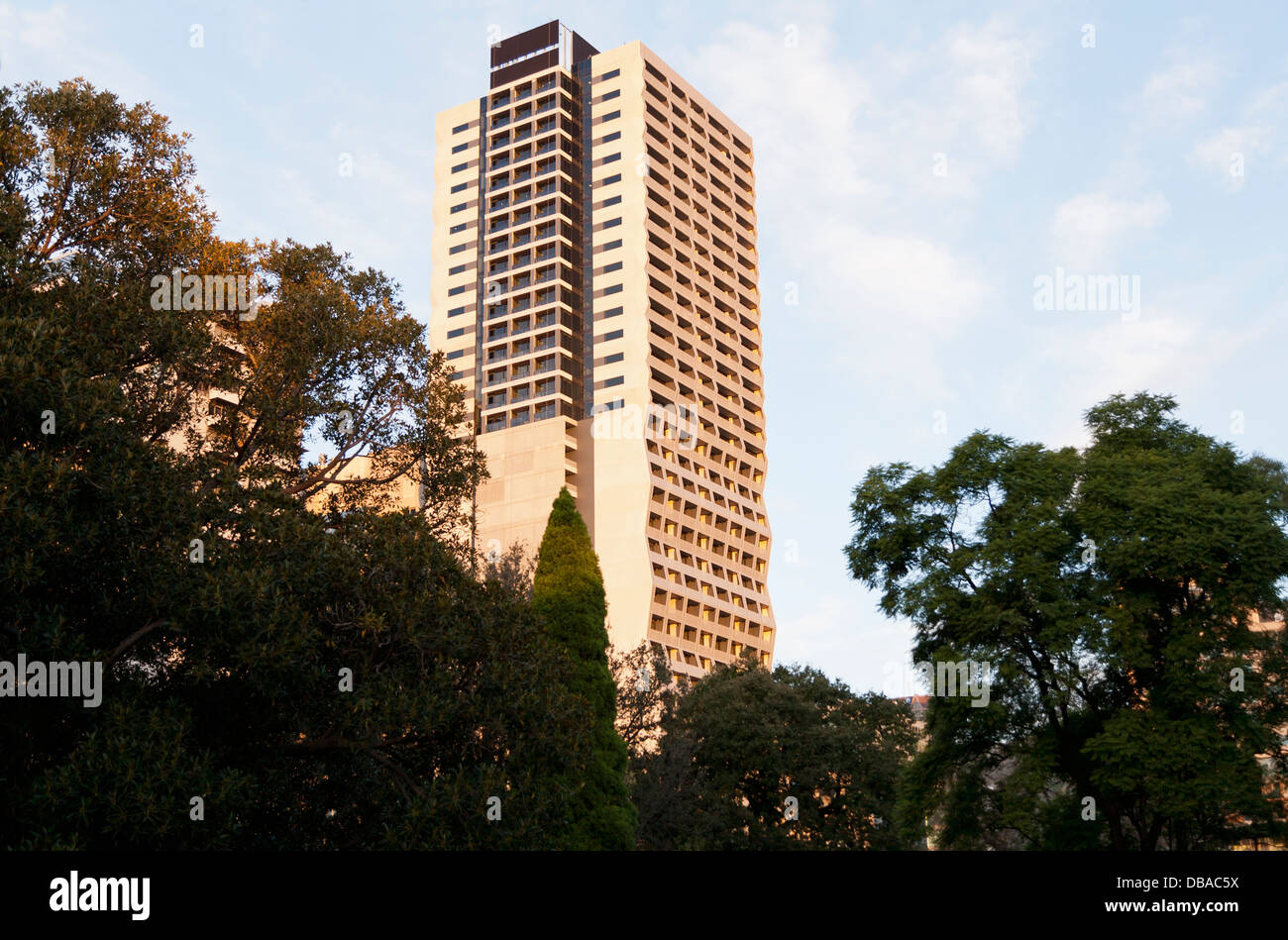 Bâtiment à proximité de Flagstaff Gardens. Melbourne, Australie. Banque D'Images