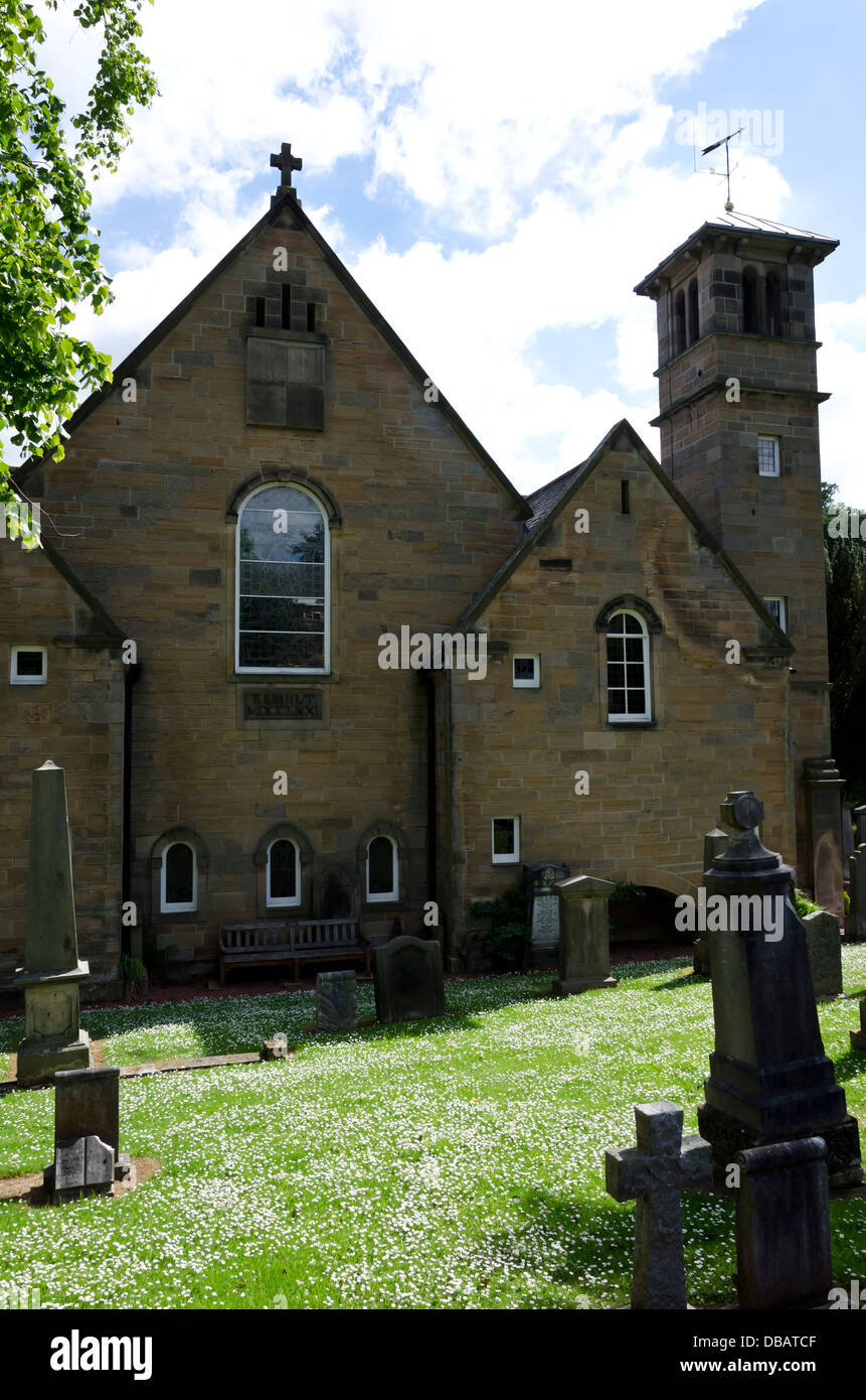 L'église paroissiale de St Cuthbert à Colinton Village, Édimbourg, Écosse. Banque D'Images