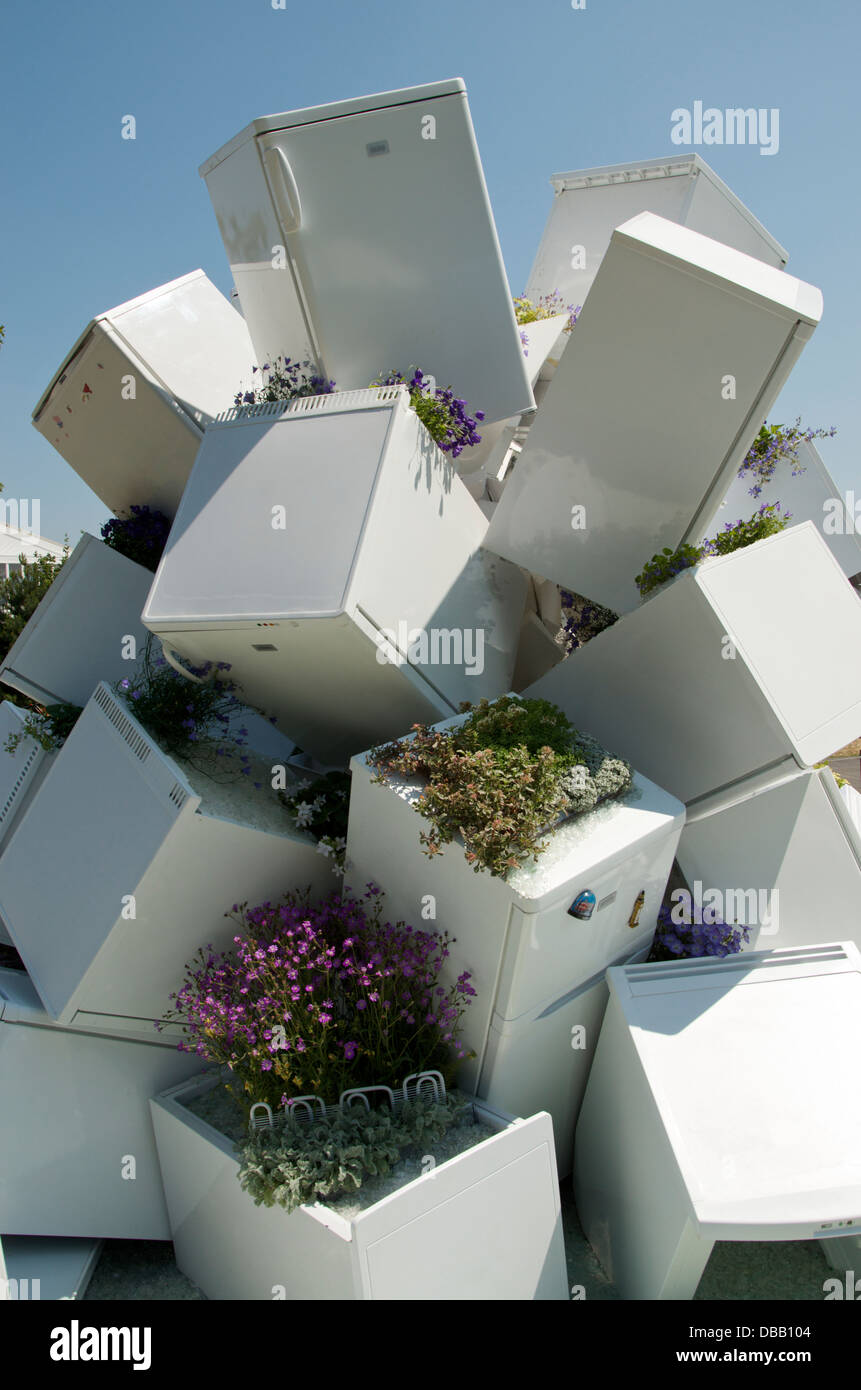 Pointe de l'Iceberg au jardin conceptuel RHS Hampton Court Palace Flower Show 2013. Banque D'Images