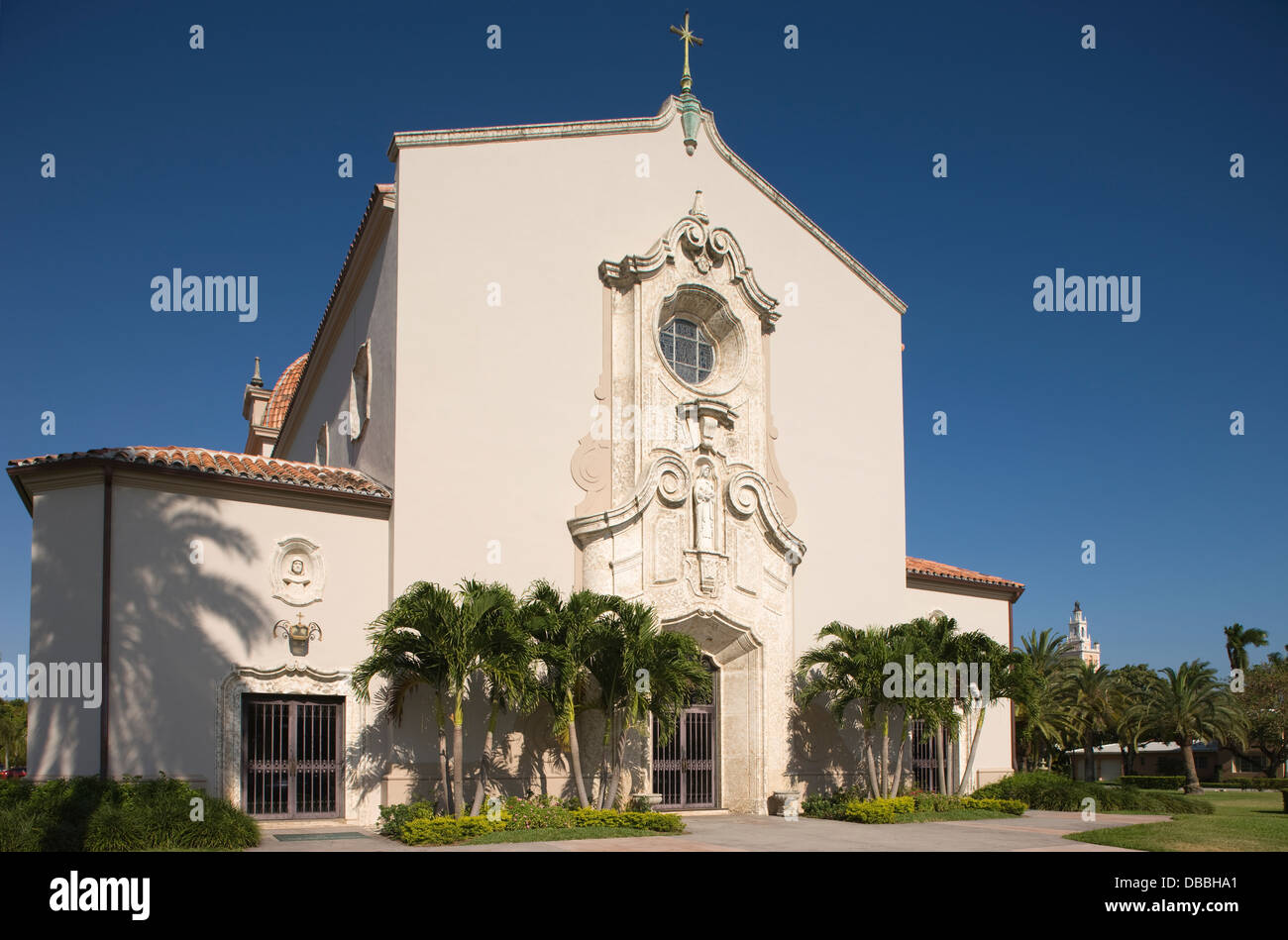 Église DE LA PETITE FLEUR CORAL GABLES FLORIDA USA Banque D'Images
