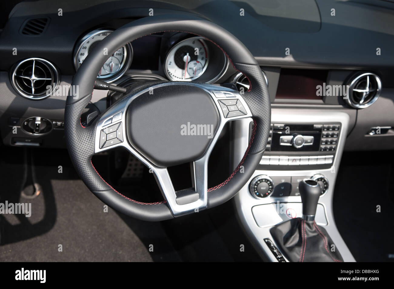 Intérieur de voiture Banque D'Images