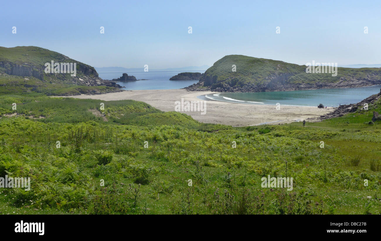 Kilvickeon Beach sur près de Bunessan sur le Ross of Mull Ecosse Banque D'Images