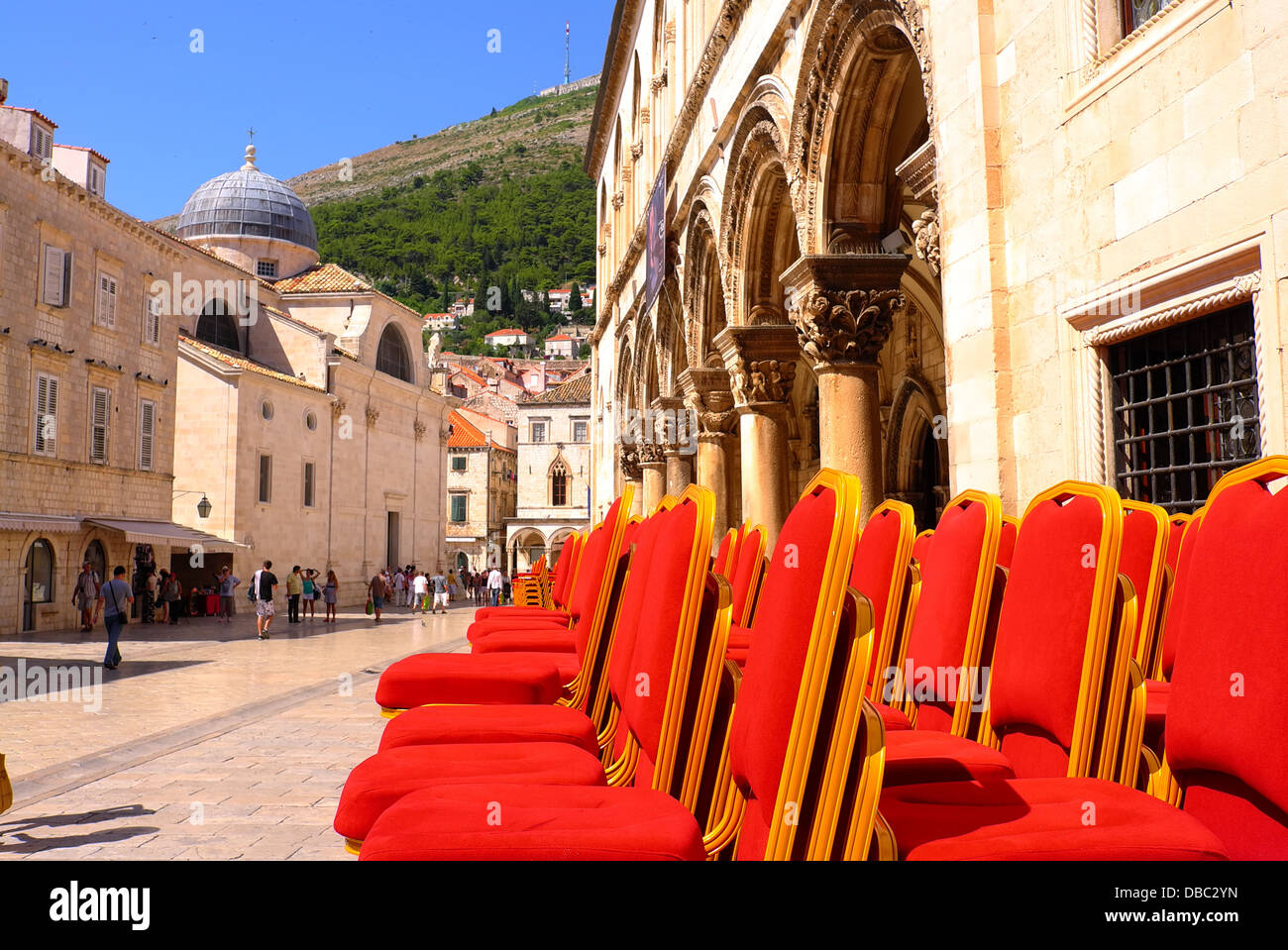 Dubrovnik, Croatie, en été. Banque D'Images