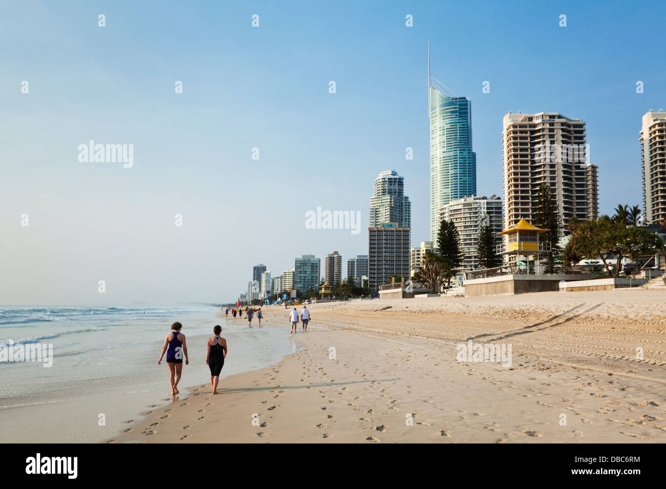 Vue le long beach à Skyline à Surfers Paradise. Gold Coast, Queensland, Australie Banque D'Images
