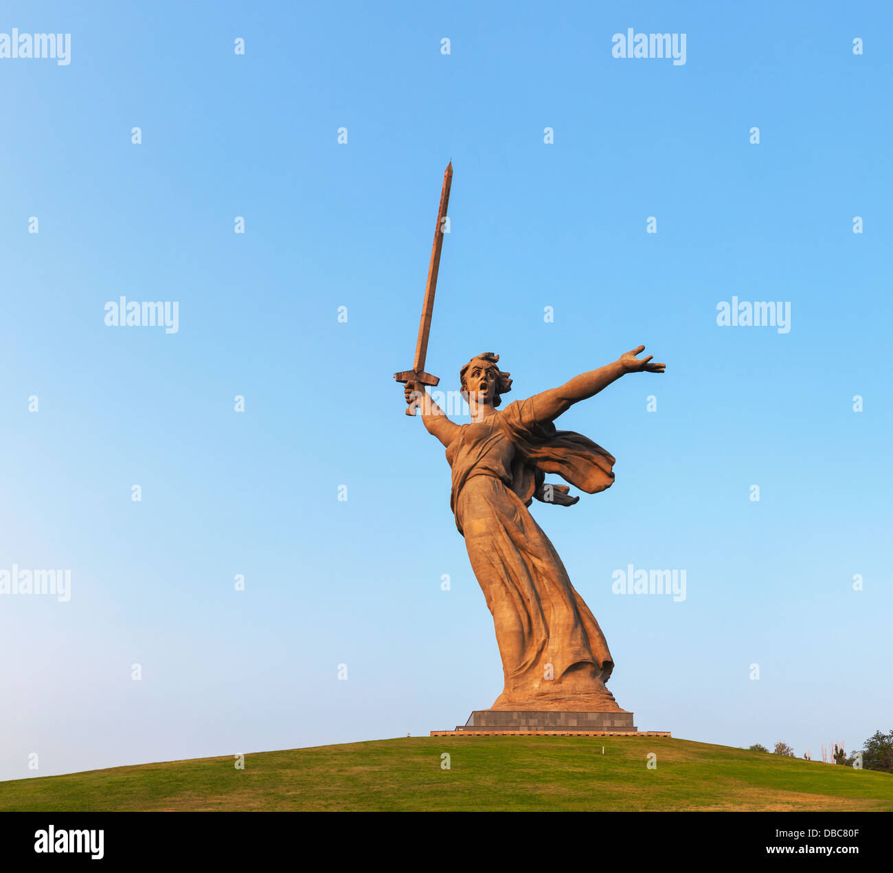 La Patrie appelle !' monument à Volgograd, Russie. Banque D'Images La Patrie appelle !' monument à Volgograd, Russie. Banque D'Images