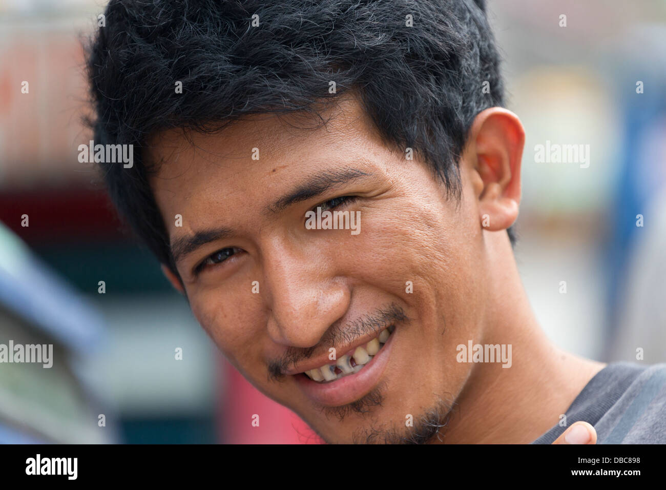 Homme de son pays sur l'île de Bohol, Philippines Banque D'Images