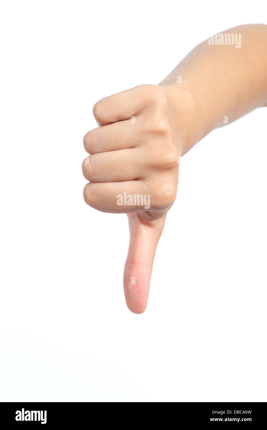Pouce Baisse Banque D Image Et Photos Alamy